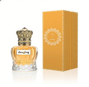Luxury Empty Glass <strong>Perfume</strong> <strong>Bottle</strong> with Wooden Cap with Box Cylinder Heavy Base 30ml 50ml 100ml Capacity for <strong>Spray</strong> Packaging - Product Image 2