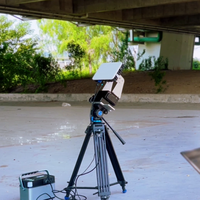 Capteur de tension de câble sans contact à ondes millimétriques, portée 100 m, précision 0,1 mm, pour surveillance active des structures