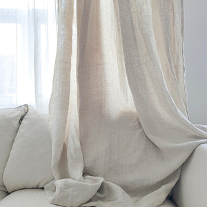 Clot Linen Shower <b>Curtain</b> for the Living Room Linen <b>Curtains</b> Light Filtering <b>Curtains</b> Fabric Custom Color and Size Wholesale - Product Image 2