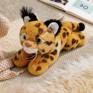 Peluche réaliste de chat de 25 cm, série assortie, chaton en peluche, chat argenté, chat léopard, chat orange, jouets en peluche pour enfants - Product Image 3