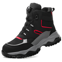 Zapatos de Seguridad DianSen Resistentes al Desgaste, Anti-aplastamiento y Anti-pinchazos para Taller y Trabajos al Aire Libre, Botas con Puntera de Acero DS97