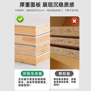 Table de bar rectangulaire en bois massif, table haute, ensemble de bar durable pour la maison, le balcon et les loisirs - Product Image 5