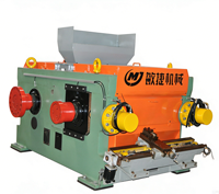 Concasseur à double rouleau pour roches et graviers, avec boîte de vitesses et moteur AC, haute capacité 30-70t/h, pour usine de fabrication de sable et d'extraction minière - Vente chaude