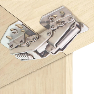 SSR, acero de alta calidad, niquelado, taza de 35mm, bisagra oculta bidireccional de 165 grados para armarios para muebles de sala de estar - Product Image 2
