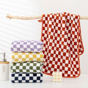Serviette en microfibre à carreaux de haute qualité, serviette de bain 35 x 75 cm 70 * 140 cm - Product Image 1
