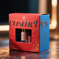 Fabricant à bas prix petite boîte d'emballage cosmétique vide à montage automatique matériaux recyclés éponge vernis à ongles personnalisable