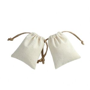 Sac à poussière biodégradable en coton biologique recyclé pour l'emballage de bijoux, cadeaux, artisanat, accessoires de bougies, taille/couleur personnalisable, GOTS - Product Image 2