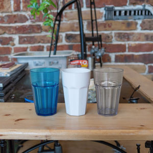 Robuste 20oz/568ml Polycarbonate Pinte Gobelets Blanc Highball Verres Épais et Réutilisable Écologique PC Matériel - Product Image 5