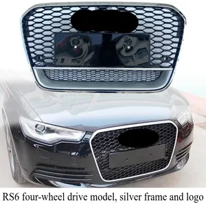 StarNav Pour A6 C7 2012-2015 – Kit de remplacement de calandre avant style RS6 en nid d'abeille pour pare-chocs de voiture, accessoires de carrosserie - Product Image 1