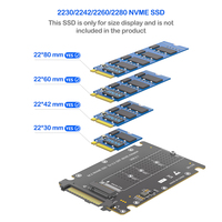 Адаптерная плата M2 NVMe SSD на U.2 (SFF-8639), кейдж для SSD M.2 M-Key PCIe 4.0/3.0 на U.2 для серверов и рабочих станций
