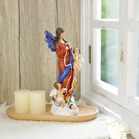 Statues religieuses catholiques en résine, artisanat chrétien, Vierge Marie Notre-Dame, 12,2''H, Marie débouclée