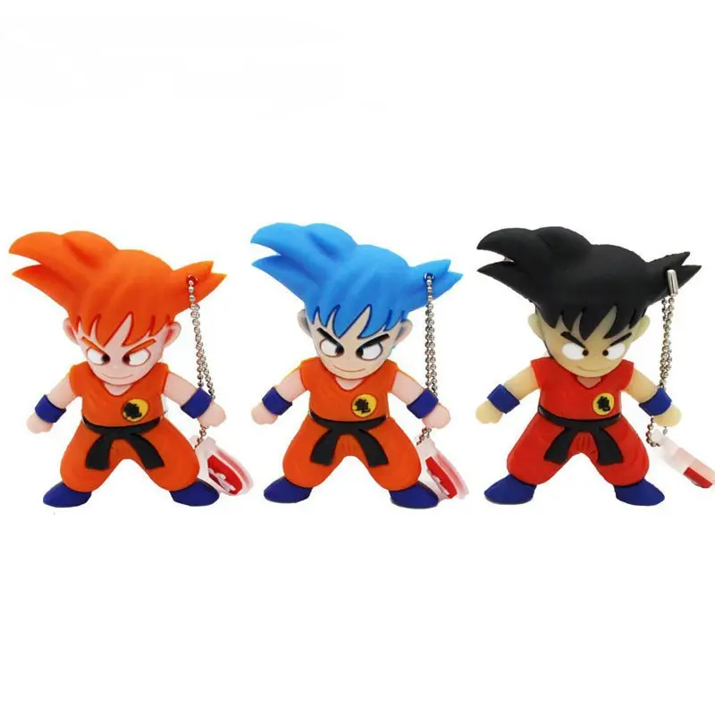 Goku मॉडल pendrive 4GB 64GB 16GB 32GB कार्टून ड्रैगन गेंद फ्लैश ड्राइव यूएसबी 3.0 प्यारा यू डिस्क चाबी का गुच्छा मेमोरी स्टिक उपहार