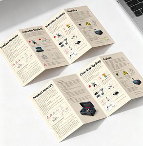 Manuales de Usuario Plegables Personalizados de PVC de Alta Calidad (Hoja de Instrucciones), Folletos con Diseño y Marca Personalizables - Product Image 4