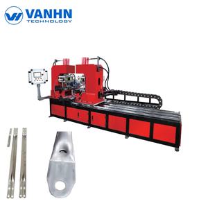 Machine de poinçonnage hydraulique automatique CNC à grande vitesse, double <span class=keywords><strong>t</strong></span>ête, traitement simultané, pour étais <span class=keywords><strong>en</strong></span> acier, échafaudages - Product Image 1