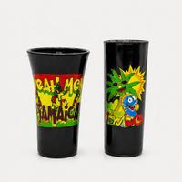 Gobelet en verre personnalisé imprimé Jamaïque, souvenir, cadeau de voyage tropical, vaisselle pour magasins touristiques