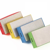 PMS 55x90mm polissage tampon abrasif béton verre pierre granit marbre diamant polissage à la main bloc de ponçage