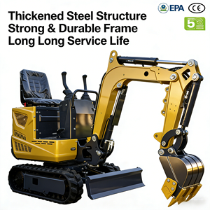 ミニクローラー掘削機 660kg 小型掘削機 マイクロ掘削機 エンジン搭載 ガーデンファーム 狭い場所用 建設機械 - Product Image 5