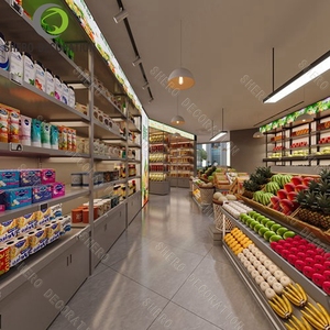 Estante de exhibición de supermercado Estantes de estantería de <span class=keywords><strong>metal</strong></span> ligeros para exhibición de tienda Tienda de conveniencia - Product Image 6