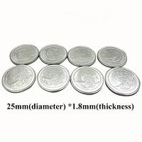 Jetons et pièces de monnaie pour jeux d'arcade Crane Claw de fabrication chinoise, en acier inoxydable personnalisé, taille mini, garantie 1 an, service OEM anglais