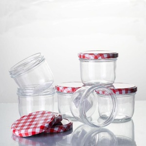 Small 8oz Economy Round Glass <strong>Mason</strong> Wide Mouth <strong>Jars</strong> with Lug Lids - Product Image 5