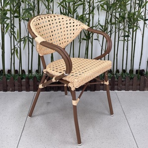 Nhà Máy Bán Buôn Thông Tư Vườn Bộ Nhà Hàng Ngoài Trời Bàn Ghế Mây Nhựa Ghế Mây Ghế Phòng Chờ - Product Image 6