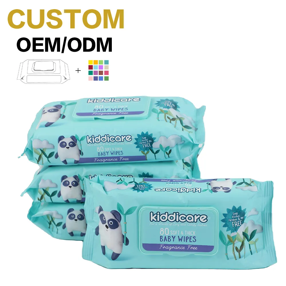 Customized Most Popular Eco Friendly Sensitive Wipes Pure Water Comfort Cloth Baby Wipes