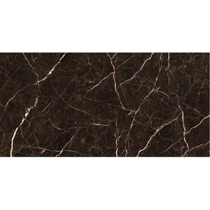 Piastrella <span class=keywords><strong>in</strong></span> Porcellana Lucida Marrone 60x120cm (24x48 pollici) Design Moderno, Lastra Quadrata Lucida per Pavimenti Interni - Product Image 2