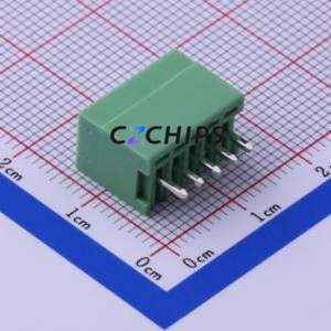 KF2EDGV-2.5-5P Plug-in Terminal Block Through hole,P=2.5mm Connector Board-to-Board / Socket - Closed 1x5P 2.5mm Green - Product Image 2