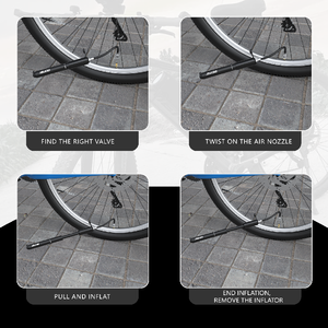Pompe à air électrique portable BOMB pour vélo, mini-pompe de qualité en alliage d'aluminium pour vélo de route, VTT et cyclisme - Product Image 5