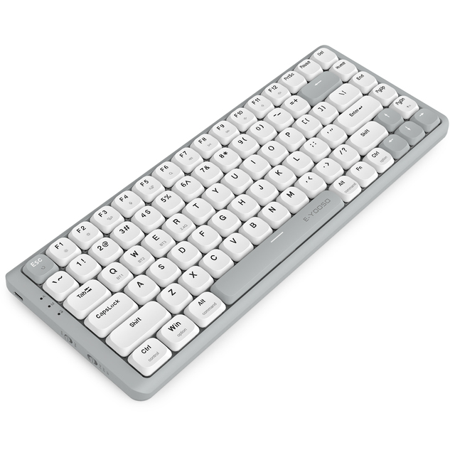 Factory Customized 84 Key Single Light Backlit Mechanical Gaming RGB Keyboard Hot Swappable Wired +2.4G + BT 3-mode Keyboard