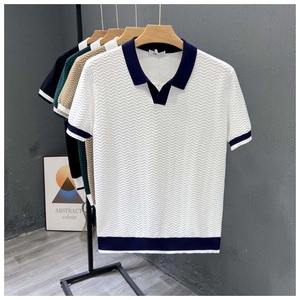 Camisa de Manga Corta para Hombre, Verano 2026, Tejido Fino de Seda de Hielo, Transpirable, Alta Elasticidad, Sin Planchado, Alta Resistencia del Color, Diseño de Parches - Product Image 2