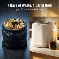 Vente en gros directe : Composteur électrique 4L à séchage automatique continu, en acier inoxydable, avec filtre à charbon, inodore et à classe d'efficacité énergétique