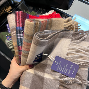 Hot Bán Châu Âu Thời Trang Scotland Màu Đỏ Mô Hình Sọc Cashmere Len Cảm Giác Khăn 180*30Cm Sọc Sọc ca rô Người Đàn Ông Khăn - Product Image 2