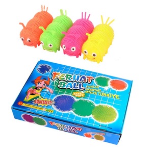 Jouets lumineux en forme de chenille à trois segments, en plastique, avec lumière clignotante, anti-stress, pour jeunes, unisexe - Product Image 4
