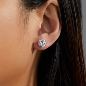 इवेंची विंटेज ट्रेंडी पीतल तांबे के मिश्र धातु प्लेटेड महिलाओं के जिरकॉन स्टड इयररिंग्स - Product Image 4