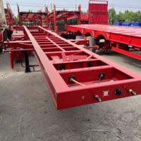 Semi-remorque squelette super robuste 2026 de 40 pieds, châssis porte-conteneurs squelette, 3 essieux, capacité de chargement 40 tonnes, modèle de remorque de camion