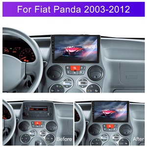 Autoradio Podofo 9 ''Android 13 pour <span class=keywords><strong>Fiat</strong></span> <span class=keywords><strong>Panda</strong></span> 2003-2012 CarPlay Android <span class=keywords><strong>Auto</strong></span> GPS WiFi BT FM RDS Fascia Panel OEM/ODM Factory - Product Image 2