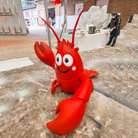 Sculpture géante en fibre de verre personnalisable pour extérieur : Crabe ou Homard
