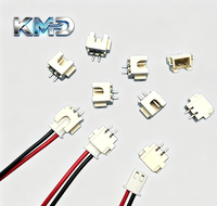 كابل شريطي KMD XH2.54 أحمر/أبيض/أزرق مطلي بالقصدير معزول بالـ PVC مع كتل توصيل أحادية/ثنائية الطرف بـ 2-8 دبابيس للخوادم
