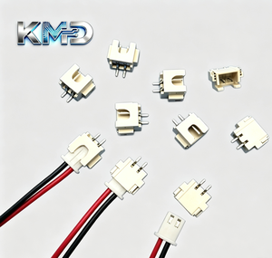 KMD XH2.54 红/白/蓝镀锡铜 PVC 绝缘带状电缆接线端子 单/双端 2-8 针 用于服务器 - Product Image 1