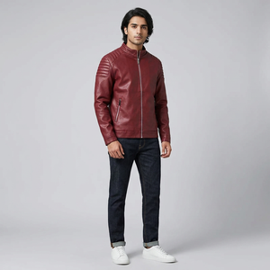 <b>Leather</b> <b>Jacket</b> Breathable Windproof Plus Sized High Quality <b>Men</b> <b>Leather</b> <b>jacket</b> for <b>men</b> - Product Image 1