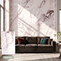 Paneles de Pared de PVC SPC con Efecto Mármol 3D, Resistentes al Fuego y al Agua, de 4 mm, 4.5 mm y 5 mm, con Protección UV, para Baños y Restaurantes, en Oferta