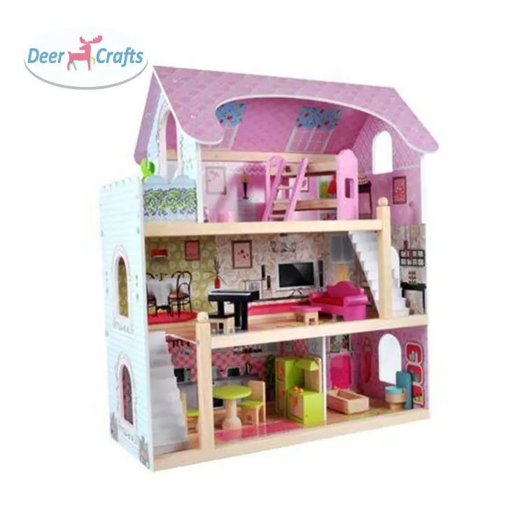 New arrival creative wooden doll house toys for children DA06446