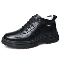 Bottes Oxford pour hommes, respirantes, antidérapantes, à lacets, en cuir de vache véritable, pour l'extérieur, printemps/automne/hiver, bottes de neige