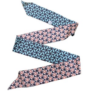 Écharpes personnalisées <span class=keywords><strong>pour</strong></span> <span class=keywords><strong>cheveux</strong></span> ou sacs à main, 100% soie de mûrier, foulards de créateur, écharpes longues en twill <span class=keywords><strong>pour</strong></span> femme - Product Image 4