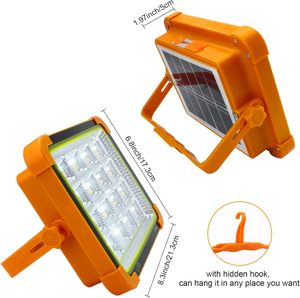 Lámpara LED Solar Impermeable para Exteriores, Portátil, de Emergencia, con Carga USB, de Alta Potencia, para Camping, Patio, con Soporte de Pie, Reflector - Product Image 5