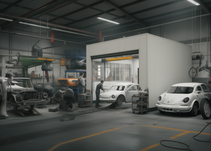 Cabine de <span class=keywords><strong>peinture</strong></span> automobile chauffée électriquement avec éclairage LED et fonction de séchage pour carrosserie et <span class=keywords><strong>peinture</strong></span> automobile - Product Image 2
