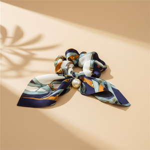 Pendentif perle style européen-américain, anneau volumineux, élastique à cheveux pour femme, nœud, grand nœud, cordon à cheveux, bandeau, bijou, haute élasticité - Product Image 6