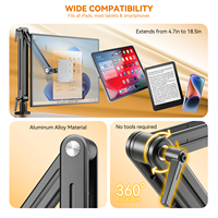 Support d'écran magnétique pliable de qualité supérieure pour ordinateur portable et tablette - Capacité de 4,4 lb