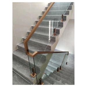 <span class=keywords><strong>Escalera</strong></span> Prima con Barandilla <span class=keywords><strong>de</strong></span> Vidrio, <span class=keywords><strong>Pasamanos</strong></span> Moderno <span class=keywords><strong>para</strong></span> Interiores Abiertos y Brillantes - Product Image 5